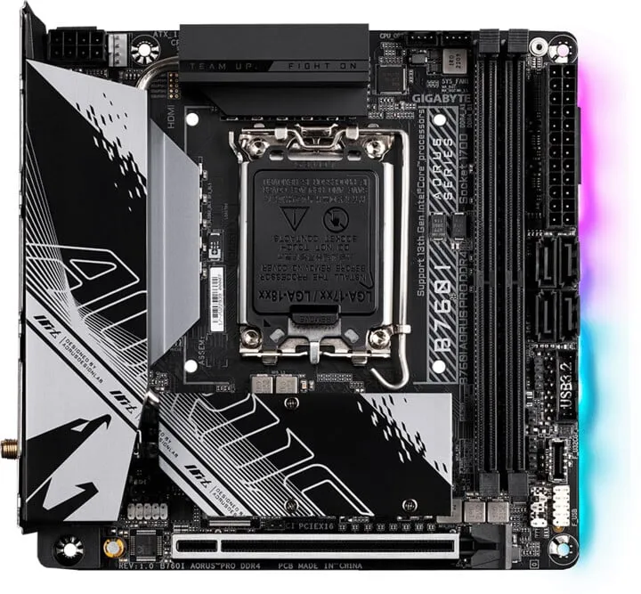 Pllakë amë GIGABYTE B760I AORUS PRO DDR4 - Intel B760 - 1