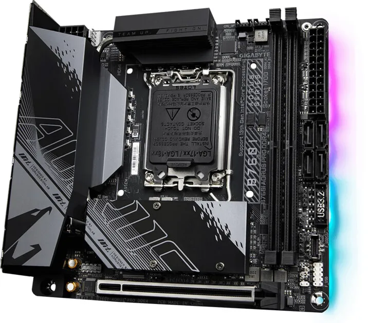 Pllakë amë GIGABYTE B760I AORUS PRO DDR4 - Intel B760 - 2