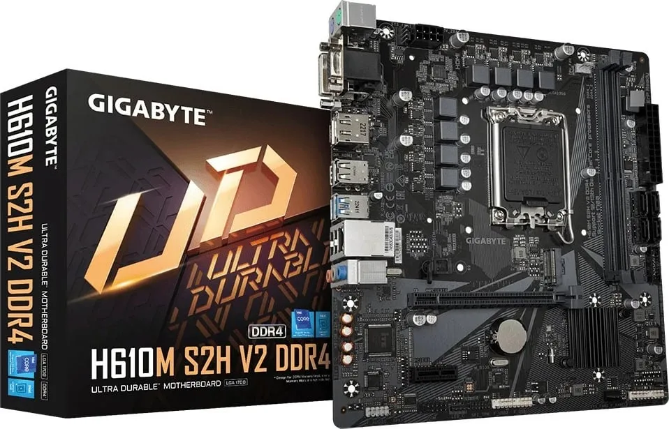 Pllakë amë GIGABYTE H610M S2H V2 DDR4 - Intel H610 - 1