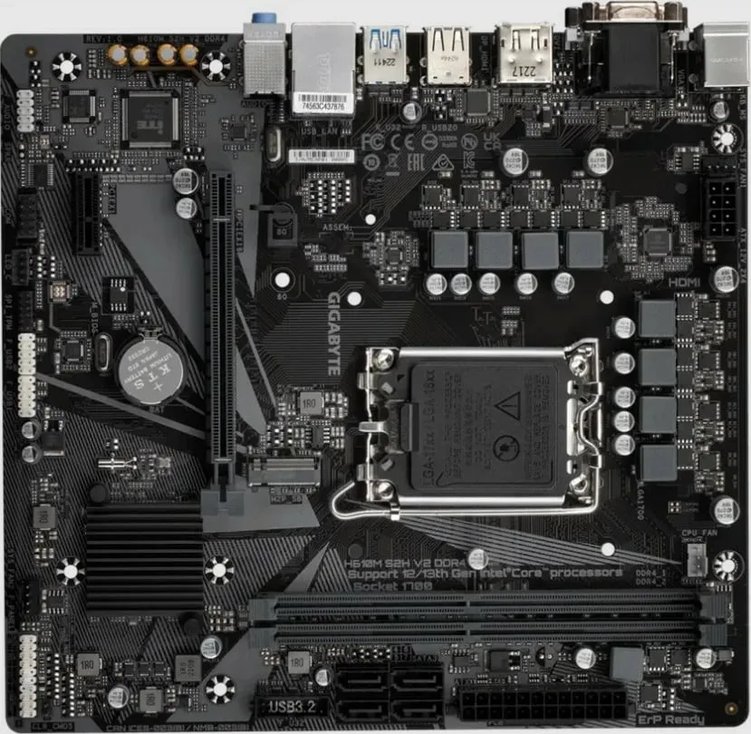 Pllakë amë GIGABYTE H610M S2H V2 DDR4 - Intel H610 - 2