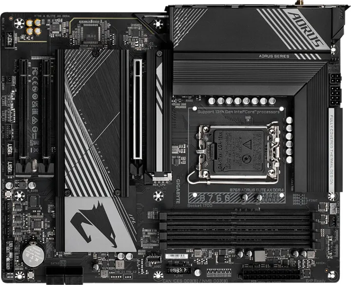 Pllakë amë GIGABYTE B760 A ELITE AX DDR4 - Intel B760 - 2