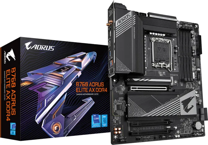 Pllakë amë GIGABYTE B760 A ELITE AX DDR4 - Intel B760 - 5