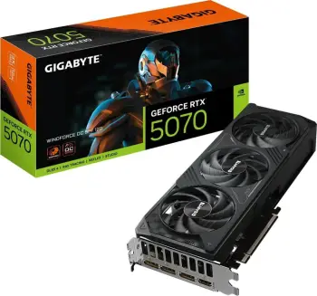 Kartelë grafike GIGABYTE GeForce RTX 5070 WINDFORCE OC SFF 12G, 12GB GDDR7