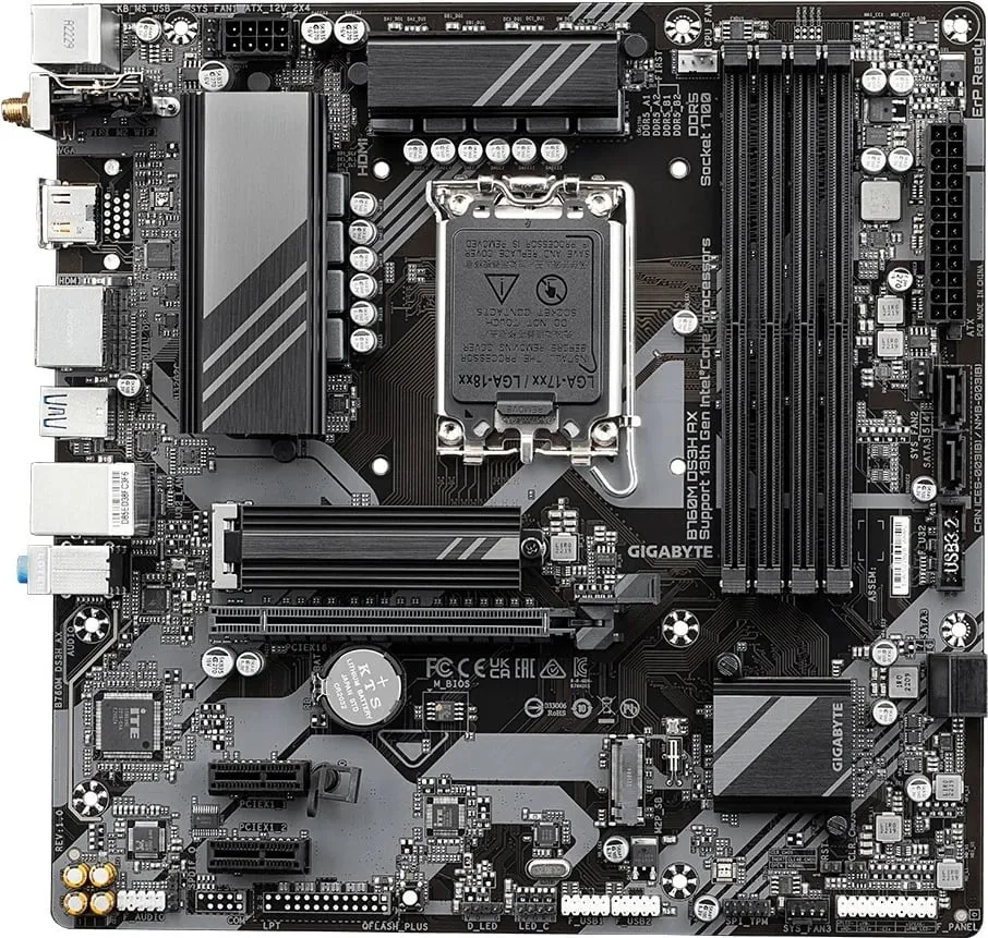 Pllakë amë GIGABYTE B760M DS3H AX, LGA 1700, mATX - 3