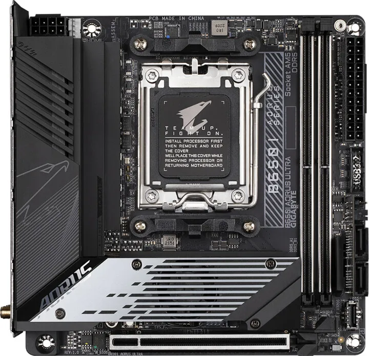 Pllakë amë GIGABYTE B650I AORUS ULTRA, AM5, mITX - 1