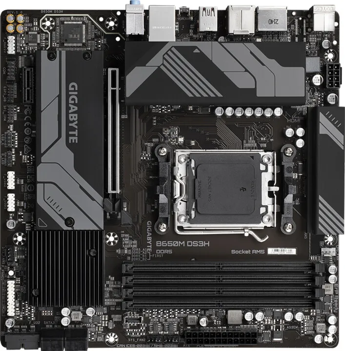 Pllakë amë GIGABYTE B650M DS3H - AMD B650 - 2