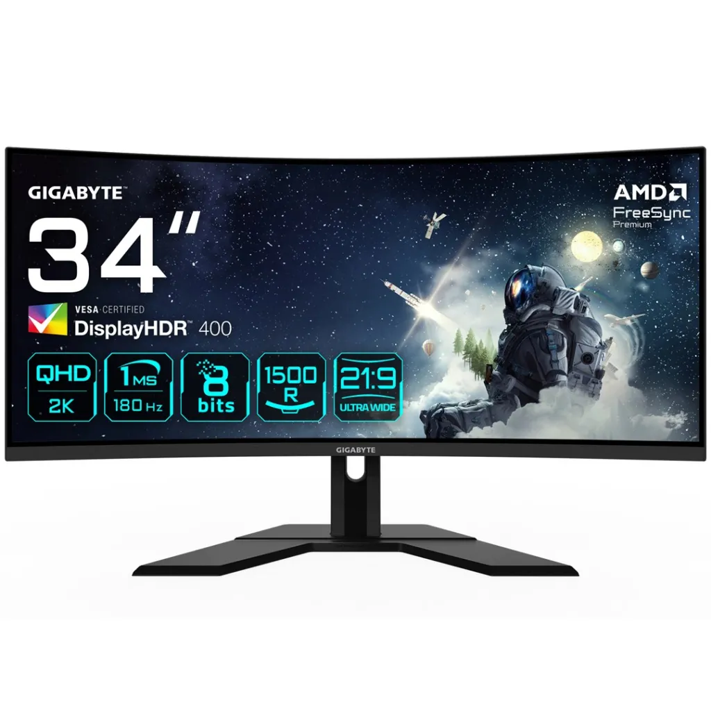Monitor GIGABYTE G34WQCP, 34", UWQHD, 180 Hz, i zi - 1
