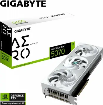 Kartelë grafike Gigabyte GeForce RTX 5070 Aero OC 12GB GDDR7 (GV-N5070AERO OC-12GD)