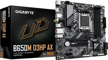 Plakë amë Gigabyte B650M D3HP AX, 5+2+2 Faza VRM, DDR5 EXPO/XMP 7600 MHz, Wi-Fi 6E, e zezë