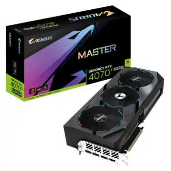 Kartelë grafike GIGABYTE VGA NVIDIA GeForce RTX 4070 Ti SUPER AORUS MASTER OC, 16GB GDDR6X
