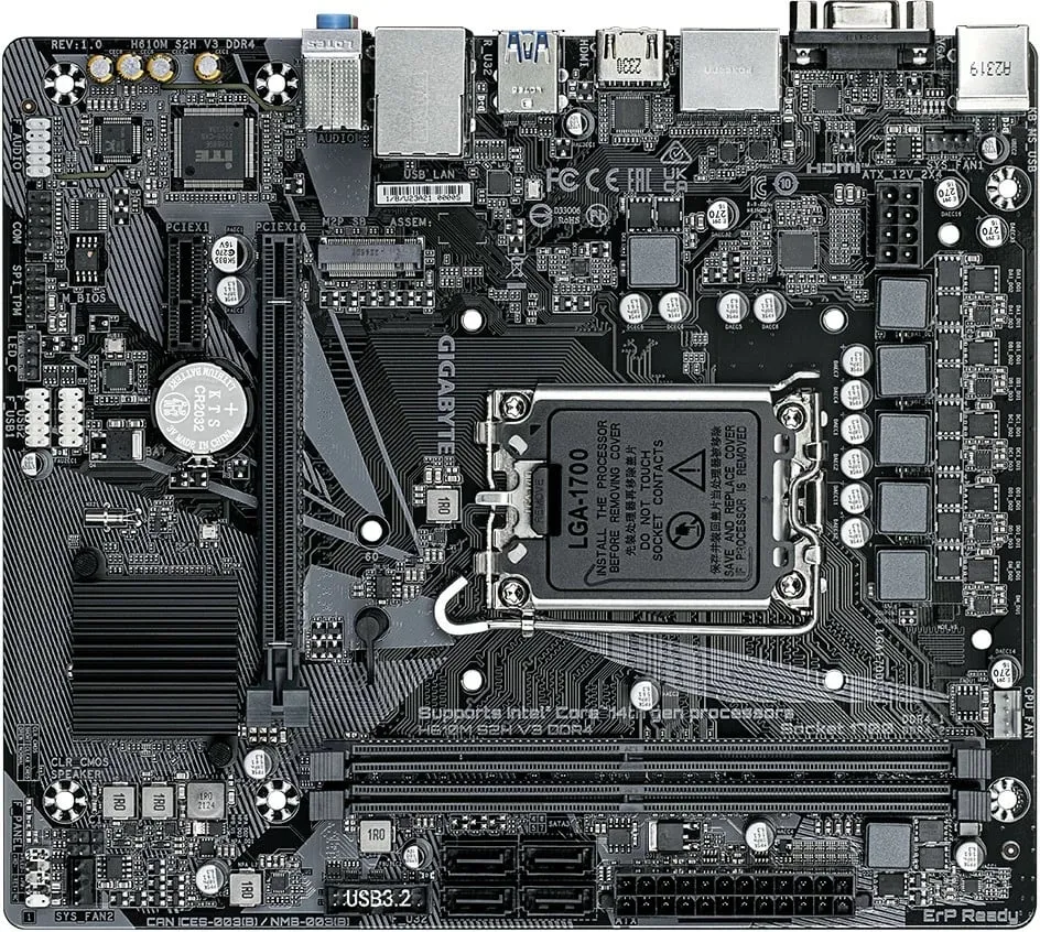 Pllakë amë GIGABYTE H610M S2H V3 DDR4 - 4