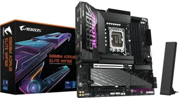 Pllakë amë Gigabyte B860M AORUS ELITE WIFI 6E, Micro-ATX, LGA 1851, DDR5, e zezë