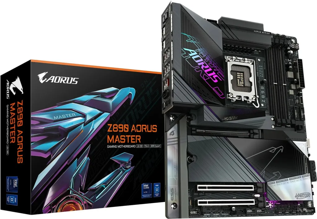Pllakë amë Gigabyte Z890 AORUS MASTER, ATX, LGA 1851, DDR5, e zezë - 2