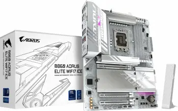 Pllakë amë Gigabyte B860 AORUS ELITE WIFI7 ICE, ATX, LGA 1851, DDR5, e bardhë