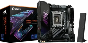 Pllakë amë Gigabyte Z890I AORUS ULTRA, Mini-ITX, LGA 1851, DDR5 8800MHz, Wi-Fi 7, e zezë