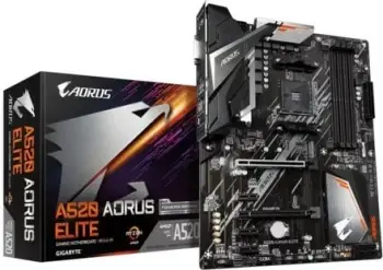 Pllakë amë Gigabyte A520 AORUS ELITE, ATX, AM4, DDR4, e zezë