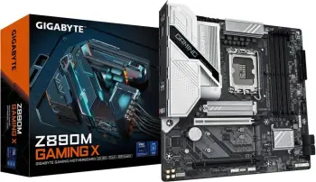 Pllakë amë Gigabyte Z890M Gaming X, Micro-ATX, LGA 1851, DDR5 9200MHz, e zezë