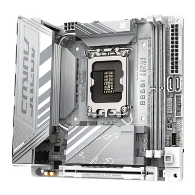 Pllakë amë Gigabyte B860I AORUS PRO ICE, ITX, LGA 1851, DDR5, e bardhë - 4