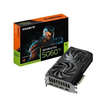 Kartelë grafike GIGABYTE NVIDIA GeForce RTX 5060 Ti, WINDFORCE 16G, 16GB GDDR7, 128bit, PCI-E 5.0