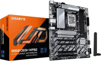 Pllakë amë Gigabyte B860 DS3H WIFI 6E, ATX, LGA 1851, DDR5, Wi-Fi 6E, e zezë