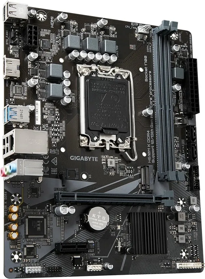 Pllakë amë GIGABYTE H610M K DDR4 - 3