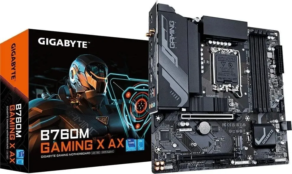 Pllakë amë GIGABYTE B760M GAMING X AX - 1