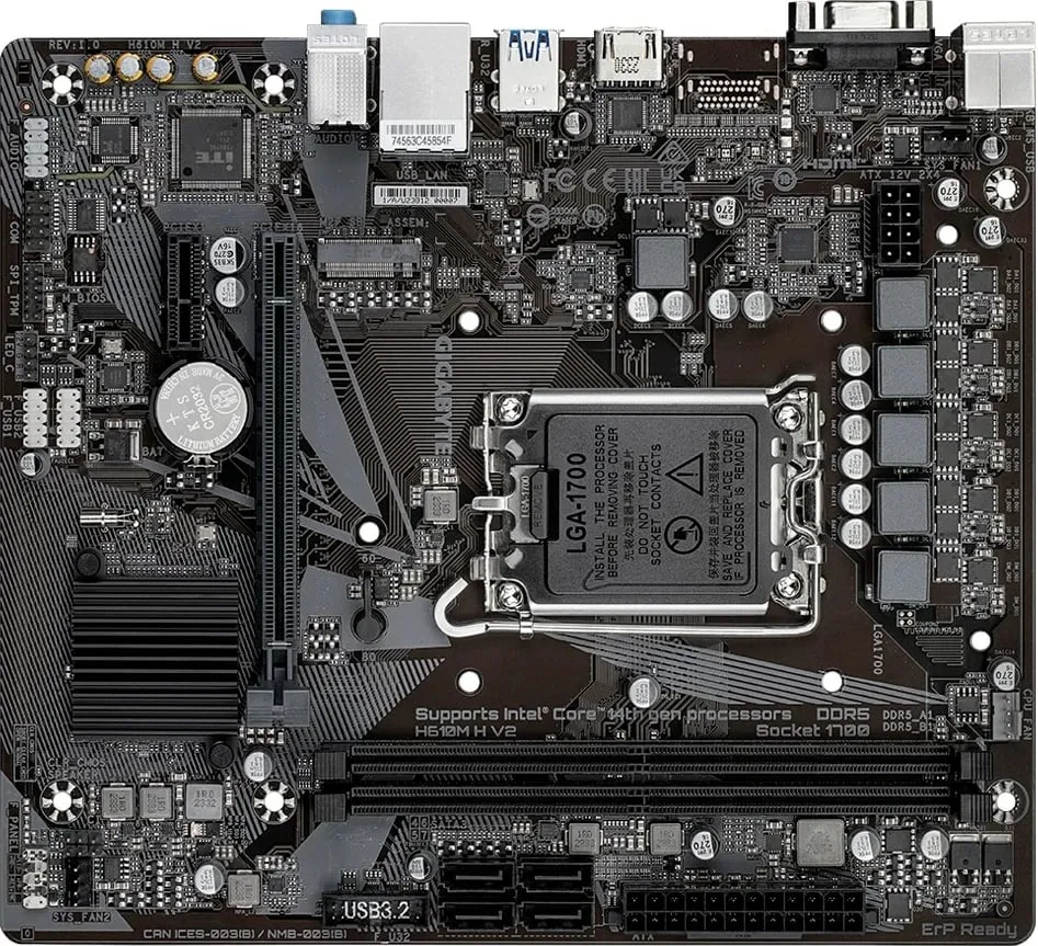 Pllakë amë GIGABYTE MB H610M H V2 DDR5 - 2
