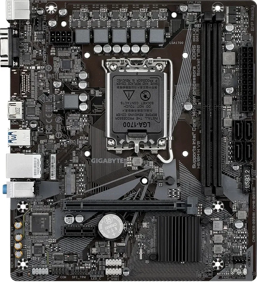 Pllakë amë GIGABYTE MB H610M H V2 DDR5 - 4