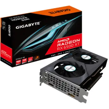 Kartelë grafike GIGABYTE RX 6500 XT EAGLE, 4GB, GDDR6