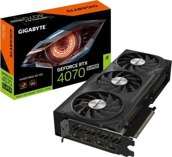Kartelë grafike GIGABYTE VGA NVIDIA GeForce RTX 4070 SUPER WINDFORCE OC, 12GB GDDR6X