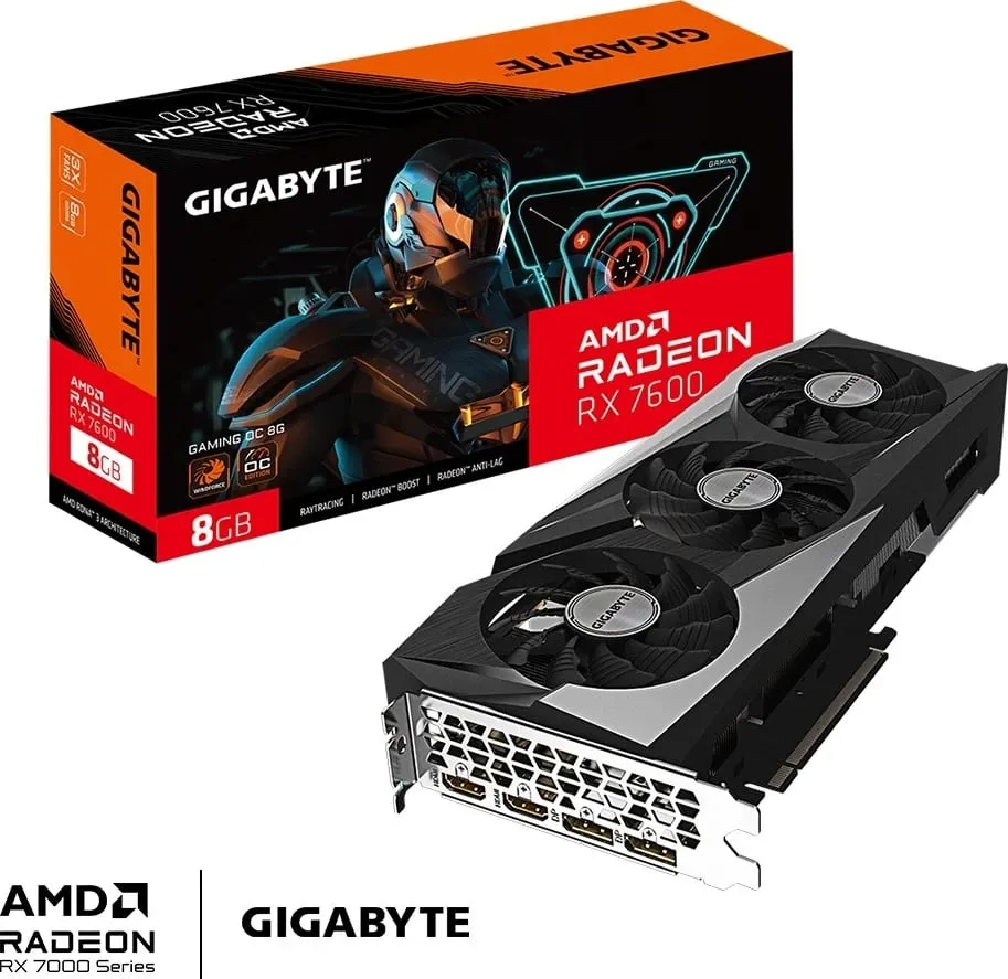 Kartelë grafike GIGABYTE Radeon™ RX 7600, 8GB, GDDR6 - 6