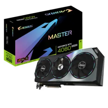 Kartelë grafike GIGABYTE VGA NVIDIA GeForce RTX 4080 SUPER AORUS MASTER OC, 16GB GDDR6X