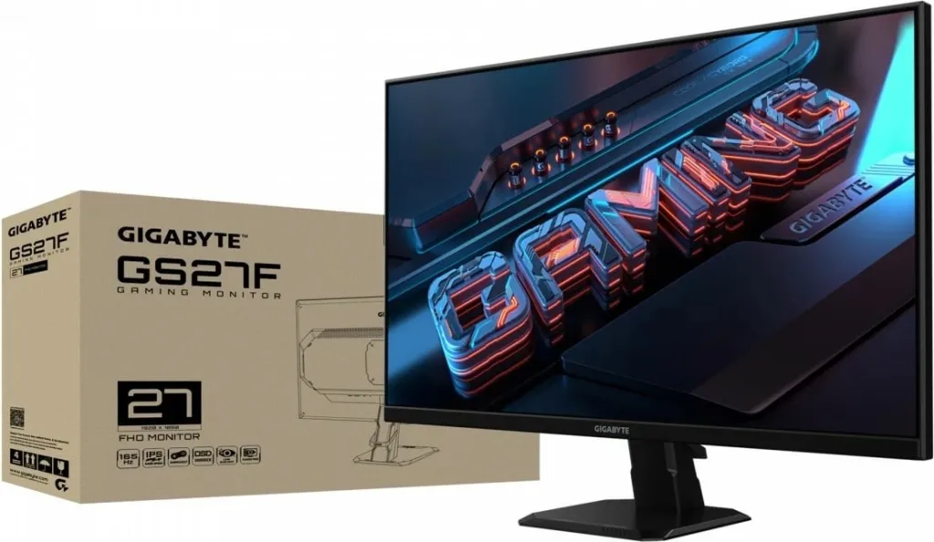 Monitor Gigabyte GS27F computer, 27", 1920 x 1080, 165 Hz, i zi - 8