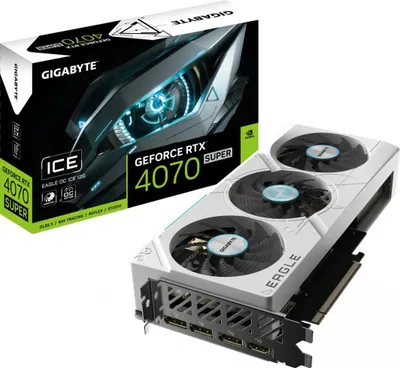 Kartelë grafike Gigabyte GeForce RTX 4070 SUPER Eagle OC Ice 12GB GDDR6X - 1