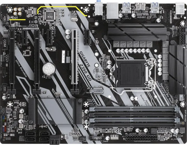 Pllakë amë GIGABYTE Z390 UD - Intel Z390 - 4