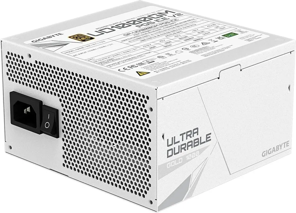 Kasë Gigabyte UD1000GM PG5 ICE, 1000W, 80 PLUS Gold, e bardhë - 4