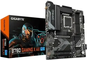 Pllakë amë Gigabyte B760 GAMING X WIFI6E GEN5, Socket 1700, ATX, DDR5, Wi-Fi 6E, e zezë