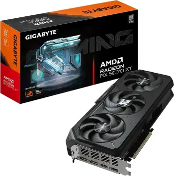 Kartelë grafike Gigabyte Radeon RX 9070 XT GAMING OC 16G, 16GB GDDR6, PCI-E 5.0, e zezë