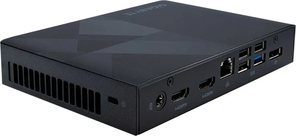 Kasë mini-PC Gigabyte BRIX GB-BNIP-N200, Raptor Lake N, e zezë - 3