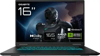 Kompjuter Gigabyte GAMING A16 3WH, Ryzen 7, 16GB, 1TB, RTX5070, 16 inç