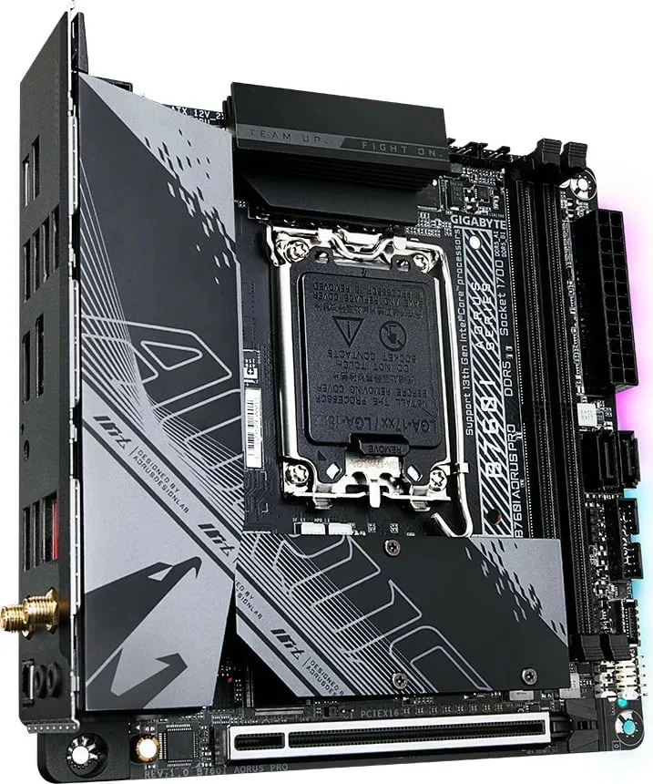 Pllakë amë Gigabyte GA-B760I AORUS PRO, Socket 1700, DDR5, mini ITX - 2