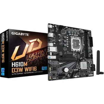 Pllakë amë Gigabyte H610M D3W WF6, Intel LGA1700, DDR5, Micro ATX