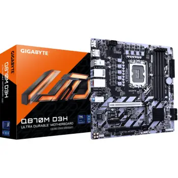 Pllakë amë Gigabyte GA-Q870M D3H, DDR5, micro ATX, e zezë
