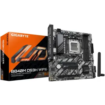 Pllakë amë Gigabyte B840M DS3H WiFi6, AM5, DDR5, mATX