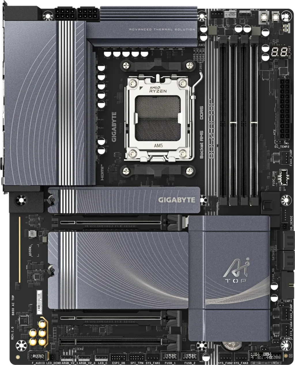 Pllakë amë Gigabyte B850 AI TOP, AM5 - 2