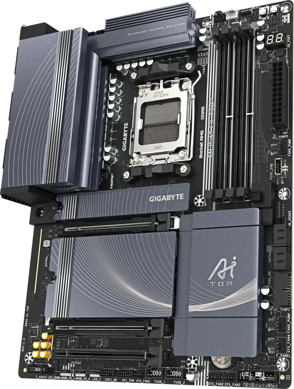 Pllakë amë Gigabyte B850 AI TOP, AM5 - 4
