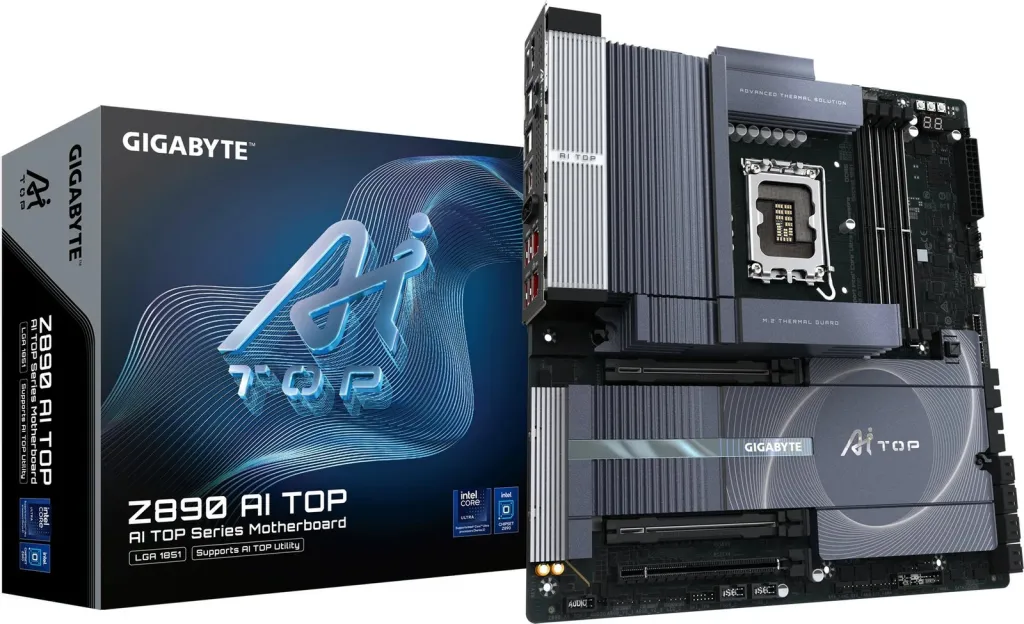 Pllakë amë Gigabyte Z890 AI TOP, Intel, gri - 1