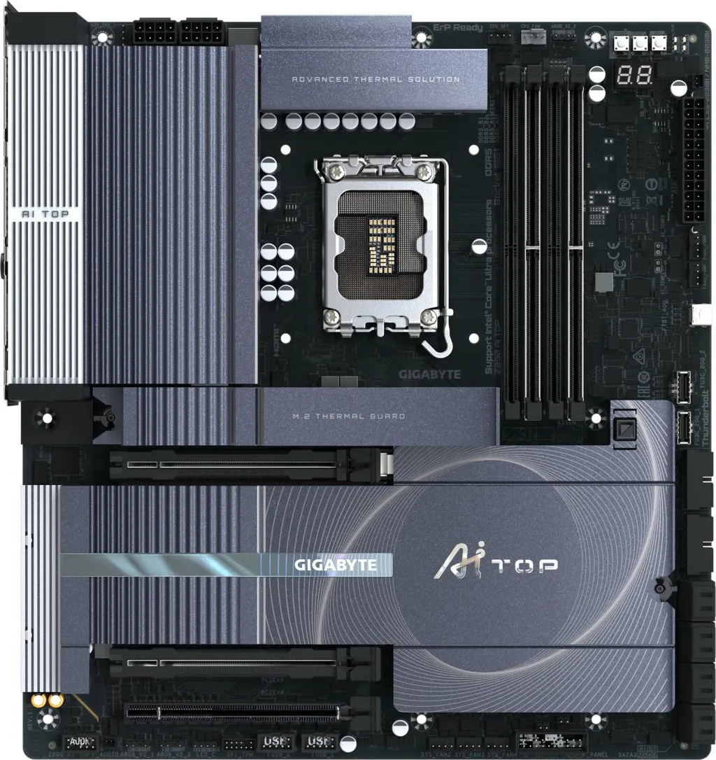 Pllakë amë Gigabyte Z890 AI TOP, Intel, gri - 2