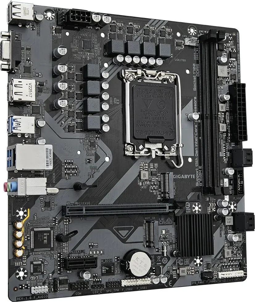 Pllakë amë Gigabyte B760M E, Socket 1700, micro ATX - 3