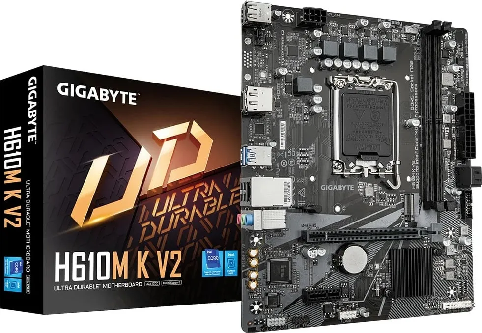 Pllakë amë Gigabyte GA-H610M K V2, Socket 1700, micro ATX - 1